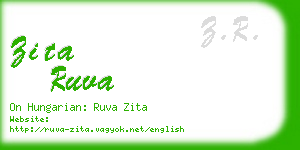 zita ruva business card